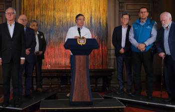 La alocución del presidente Petro sobre la salud duró casi dos horas y al final mezcló otros temas como migración y Pablo Escobar. Foto: Presidencia