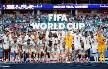 El equipo inglés consiguió su primera victoria en un partido de tercer y cuarto puesto. Los de 1990 y 2018 los había perdido. Foto: Getty