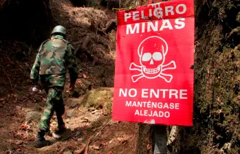 Los menores se vieron afectados por un explosivo que se encontraron en una vereda de San Andrés de Cuerquia, Antioquia. FOTO: JAIME PÉREZ