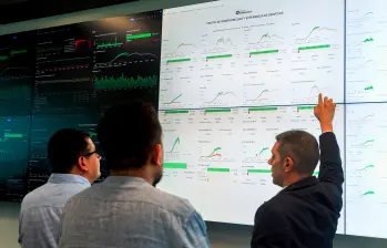 Centro de datos de Bancolombia en Medellín. FOTO CAMILO SUÁREZ. 