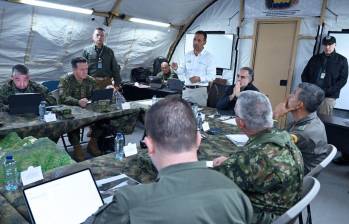 Consejo de Seguridad en Cauca. Foto: X Fuerzas Militares de Colombia @FuerzasMilCol