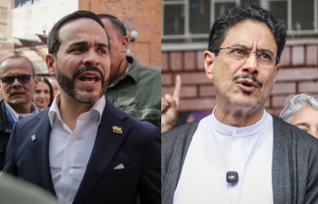 Abelardo de la Espriella e Iván Cepeda fueron los candidatos presidenciales que menos asistieron a los debates de la primera vuelta. Fotos: Colprensa - Catalina Olaya