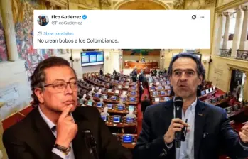 Según Federico Gutiérrez, la suspensión de Gustavo Petro de su cargo como presidente podría ser una estrategia para victimizar al mandatario en vísperas de las elecciones. Fotos: Colprensa y Julio Cesar herrera Echeverri