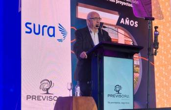 El gerente del Banco de la República, Leonardo Villar, participó en el cierre de la Convención Internacional de Seguros de Fasecolda, en Cartagena. FOTO tomada de X