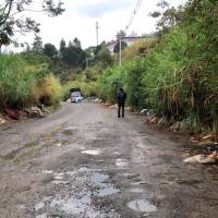 En este punto del barrio Santa Rita, de Bello, dejaron el cuerpo sin vida de Miguel Enrique Pérez Moreno, de 33 años. FOTO LAURA ROSA JIMÉNEZ VALENCIA