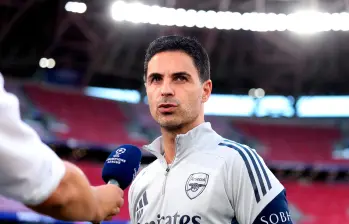 Mikel Arteta, entrenador del Arsenal. FOTO X-LIGA DE CAMPEONES