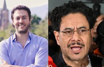 Daniel Quintero, exalcalde de Medellín, e Iván Cepeda, senador y candidato presidencial. Fotos: cortesía y AFP