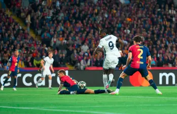 En la imagen el gol con el que se abrió la pizarra de Thuram para el Inter, en un partido colmado de emociones. FOTO @ChampionsLeague