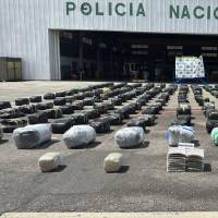 Incautaron 4,5 toneladas de marihuana que venían desde el Cauca hasta Medellín. Según el director de Antinarcóticos es el mayor golpe del tráfico de marihuana en 2026. FOTO: Cortesía