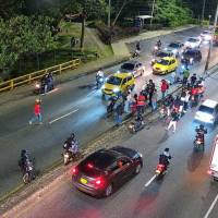 Así fue el momento del accidente. Foto: cortesía.