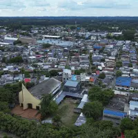 Toma aérea del municipio de Caucasia, en el Bajo Cauca. Foto: Manuel Saldarriaga Quintero