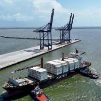 Aspecto de las maniobras realizadas esta navidad en Puerto Antioquia. FOTO: Cortesía