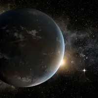 Concepto artísitco de K2-18 b, un exoplaneta ubicado a 124 años luz de la Tierra. FOTO cortesía Nasa