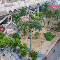 La Alcaldía de Medellín avanza en la renovación integral del Parque Berrío, el espacio fundacional de la ciudad, con una inversión de $6.500 millones. Foto: cortesía Alcaldía de Medellín.