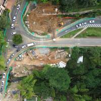 Las autoridades anunciaron el cierre total de un tramo de la carrera 35, en el barrio El Poblado. FOTO: Cortesía Alcaldía de Medellín