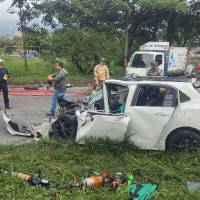 Imagen de referencia de un accidente de tránsito en Medellín.. Foto: EL COLOMBIANO