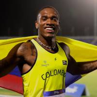 El atleta chocoano Ronal Longa sigue evolucionando de cara a los Juegos Olímpicos de 2028. FOTO COMITÉ OLÍMPICO COLOMBIANO
