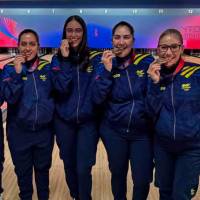 El equipo femenino de bolos cerró su participación en Juegos Centroamericanos y del Caribe con el oro en la modalidad de todo evento por equipo. FOTO CORTESÍA COC