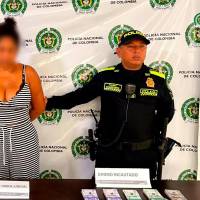 La mujer capturada en San Onofre (Sucre) tiene 57 años de edad. Engañaba a sus empleadores para robarles objetos de valor en sus inmuebles. Foto: Cortesía.