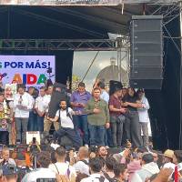 El candidato presidencial Iván Cepeda estuvo en Medellín este sábado 28 de marzo. FOTO: El Colombiano.