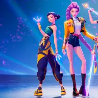 Escena de la película animada KPop Demon Hunters, que inspira los disfraces más buscados de Halloween 2025. FOTO cortesía