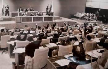 Instalación de la Asamblea Constituyente el 5 de febrero de 1991. FOTO CORTESÍA: AÍDA AVELLA