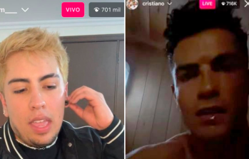 Las cifras de Juanda son comparadas con las que marcó Cristiano en un live desde un sauna. FOTO CAPTURA DE PANTALLA