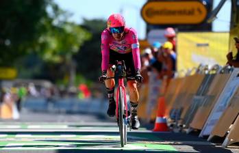 El ciclista antioqueño Rigoberto Urán fue el primer colombiano que logró quedar entre los tres primeros en la historia del Giro de Italia. En la edición de 2013 terminó en el segundo lugar, actuación que repitió en 2014, cuando ganó su compatriota Nairo Quintana. FOTO GETTY