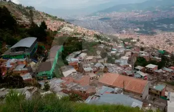 El episodio fatídico ocurrió en el barrio El Pinal, un sector marginal ubicado en límites entre Bello y el nororiente de Medellín. FOTO: MANUEL SALDARRIAGA