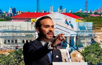 Abelardo de la Espriella, está reformando una estructura dentro del Batallón Paraíso para que le sirva de sede presidencial. FOTOS: Camilo Suárez y @deimerespinoza_