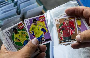 Luis Díaz y otros 17 jugadores más estaban dentro del pronóstico de Panini para vestir la camiseta amarilla en el Mundial. Foto: Julio César Herrera Echeverri