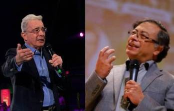 Nueva confrontación entre el expresidente Uribe y el presidente Petro, esta vez por los resultados financieros de Ecopetrol. FOTOMONTAJE Colprensa.
