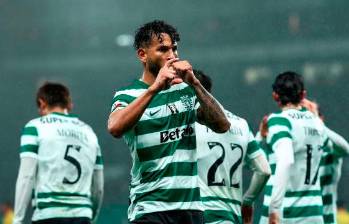 Luis Suárez atraviesa un momento brillante en Europa. FOTO @SportingCP