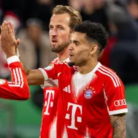 El tridente de moda en Europa: Olise, Díaz y Kane. Los tres estuvieron en la victoria sobre el Borussia Dortmund. FOTO @FCBayern