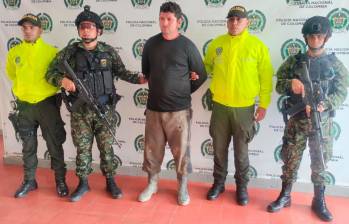 Alias Pablo fue capturado el fin de semana en Urrao en una operación conjunta entre la Policía, Fiscalía y Ejército. FOTO: CORTESÍA POLICÍA