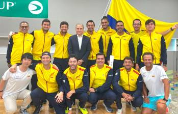 El equipo colombiano ya está listo en Tokio para darle batalla al combinado local. FOTO CORTESÍA FEDETENIS