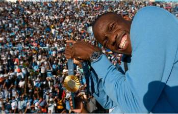 El corredor Letsile Tebogo ganó la primera medalla de oro para su país en unas olimpiadas. FOTO: TOMADA DE REDES SOCIALES 