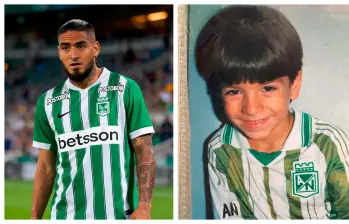 Cristian Arango ha tenido el sueño desde niño de vestir la camiseta de Nacional. FOTOS TOMADAS DE X
