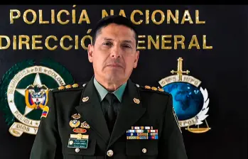 Mayor General Jesús Alejandro Barrera, director de la Policía Nacional de Colombia. FOTO: CORTESÍA DE POLICÍA.