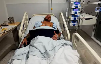 Omar Pérez señaló desde el hospital que ya se siente mejor luego del infarto que sufrió. FOTO INSTAGRAM PÉREZ