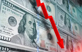 La cotización del dólar mantiene una tendencia bajista frente al peso colombiano. FOTO: GETTY