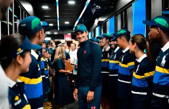 Roger Federer retorno al Arthur Ashe Stadium, escenario de su último Abierto de Estados Unidos en 2019, para disputar una exhibición junto a otras leyendas. FOTO INSTAGRAM FEDERER