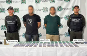 Imagen de la captura de alias “El Menor” y alias “El Cerrajero”. Foto: cortesía.