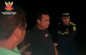 El concejal Juan Ricardo Martínez fue liberado en una zona cercana a Uribia, en La Guajira. FOTO: CORTESÍA FF.MM.