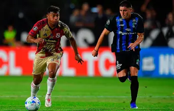 DIM busca avanzar a la siguiente ronda de la Libertadores en el Atanasio frente al Liverpool uruguayo. FOTO CONMEBOL