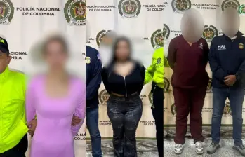 Capturaron a siete personas, quienes contactaban a las víctimas dentro de su propio entorno familiar o vecinal y las engañaban para producir contenido explícito que luego era comercializado en Estados Unidos. FOTOS: Fiscalía General de la Nación.