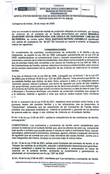 Candidato Santiago Botero es desalojado de su casa tras impedir el ingreso de su esposa e hijo; tiene una denuncia por violencia intrafamiliar