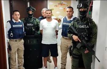 Alias Satanás fue capturado en noviembre de 2023 en Ecuador cuando intentaba huir de las autoridades colombianas. FOTO: Colprensa