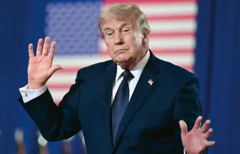 Donald Trump volvió a elevar la tensión comercial con Canadá al amenazar con bloquear las ventas de aviones Bombardier en Estados Unidos. foto Getty