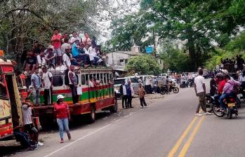Los bloqueos viales de este año suman 9.182 horas pérdidas, es decir 382 días. FOTO Julio César Herrera